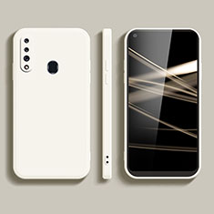 Samsung Galaxy M40用360度 フルカバー極薄ソフトケース シリコンケース 耐衝撃 全面保護 バンパー S02 サムスン ホワイト