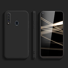 Samsung Galaxy M40用360度 フルカバー極薄ソフトケース シリコンケース 耐衝撃 全面保護 バンパー S02 サムスン ブラック