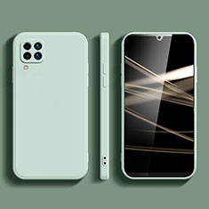 Samsung Galaxy M42 5G用360度 フルカバー極薄ソフトケース シリコンケース 耐衝撃 全面保護 バンパー S03 サムスン ライトグリーン