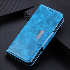 Samsung Galaxy M51用手帳型 レザーケース スタンド カバー L06 サムスン ブルー