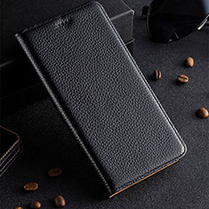 Samsung Galaxy M51用手帳型 レザーケース スタンド カバー H02P サムスン ブラック