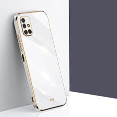 Samsung Galaxy M51用極薄ソフトケース シリコンケース 耐衝撃 全面保護 XL1 サムスン ホワイト