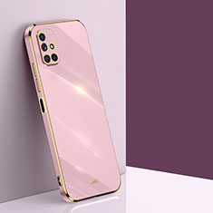 Samsung Galaxy M51用極薄ソフトケース シリコンケース 耐衝撃 全面保護 XL1 サムスン ピンク