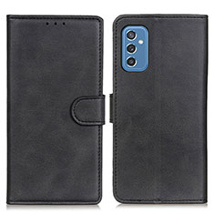 Samsung Galaxy M52 5G用手帳型 レザーケース スタンド カバー A05D サムスン ブラック
