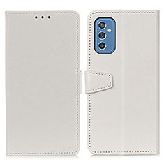 Samsung Galaxy M52 5G用手帳型 レザーケース スタンド カバー A06D サムスン ホワイト