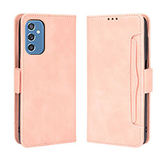 Samsung Galaxy M52 5G用手帳型 レザーケース スタンド カバー BY3 サムスン ピンク