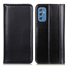 Samsung Galaxy M52 5G用手帳型 レザーケース スタンド カバー M05L サムスン ブラック