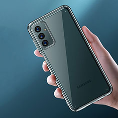 Samsung Galaxy M52 5G用極薄ソフトケース シリコンケース 耐衝撃 全面保護 クリア透明 T05 サムスン クリア