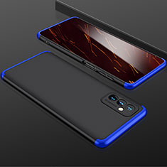 Samsung Galaxy M52 5G用ハードケース プラスチック 質感もマット 前面と背面 360度 フルカバー P01 サムスン ネイビー・ブラック