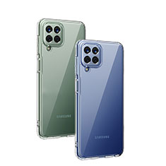 Samsung Galaxy M53 5G用極薄ソフトケース シリコンケース 耐衝撃 全面保護 クリア透明 T05 サムスン クリア