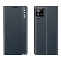 Samsung Galaxy M53 5G用手帳型 レザーケース スタンド カバー QH2 サムスン ミッドナイトネイビー