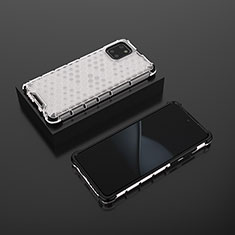 Samsung Galaxy M60s用360度 フルカバー ハイブリットバンパーケース クリア透明 プラスチック カバー AM2 サムスン ホワイト