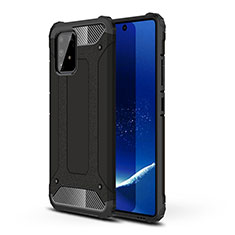 Samsung Galaxy M80S用ハイブリットバンパーケース プラスチック 兼シリコーン カバー WL1 サムスン ブラック