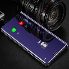 Samsung Galaxy Note 10 5G用手帳型 レザーケース スタンド 鏡面 カバー M02 サムスン パープル