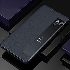 Samsung Galaxy Note 10 5G用手帳型 レザーケース スタンド カバー T06 サムスン ネイビー