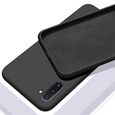 Samsung Galaxy Note 10 5G用360度 フルカバー極薄ソフトケース シリコンケース 耐衝撃 全面保護 バンパー C01 サムスン ブラック