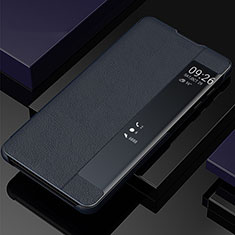 Samsung Galaxy Note 10 5G用手帳型 レザーケース スタンド カバー ZL2 サムスン ネイビー