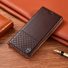 Samsung Galaxy Note 10 5G用手帳型 レザーケース スタンド カバー H11P サムスン ブラウン