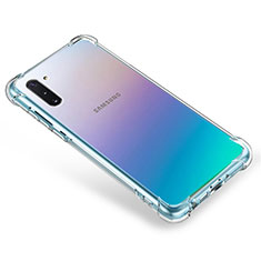 Samsung Galaxy Note 10 5G用極薄ソフトケース シリコンケース 耐衝撃 全面保護 クリア透明 T09 サムスン クリア
