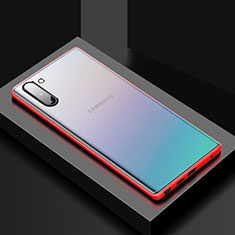 Samsung Galaxy Note 10 5G用ハイブリットバンパーケース プラスチック 兼シリコーン カバー G01 サムスン レッド