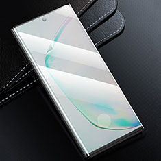 Samsung Galaxy Note 10 5G用強化ガラス フル液晶保護フィルム F02 サムスン ブラック