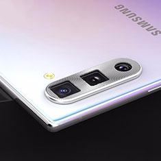Samsung Galaxy Note 10 5G用強化ガラス カメラプロテクター カメラレンズ 保護ガラスフイルム サムスン シルバー