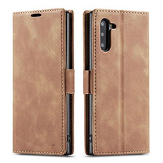 Samsung Galaxy Note 10用手帳型 レザーケース スタンド カバー T05 サムスン オレンジ