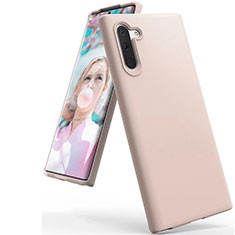 Samsung Galaxy Note 10用360度 フルカバー極薄ソフトケース シリコンケース 耐衝撃 全面保護 バンパー C08 サムスン ローズゴールド