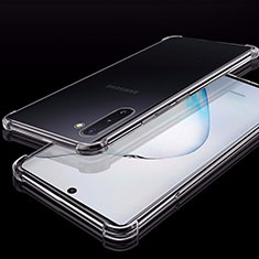 Samsung Galaxy Note 10用極薄ソフトケース シリコンケース 耐衝撃 全面保護 クリア透明 H02 サムスン クリア