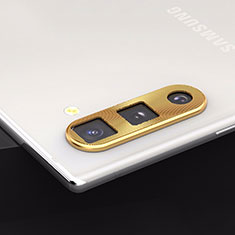 Samsung Galaxy Note 10用強化ガラス カメラプロテクター カメラレンズ 保護ガラスフイルム サムスン ゴールド