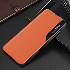 Samsung Galaxy Note 10 Lite用手帳型 レザーケース スタンド カバー QH3 サムスン オレンジ