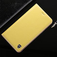 Samsung Galaxy Note 10 Lite用手帳型 レザーケース スタンド カバー H21P サムスン イエロー