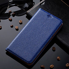 Samsung Galaxy Note 10 Lite用手帳型 レザーケース スタンド カバー H02P サムスン ネイビー