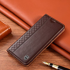 Samsung Galaxy Note 10 Lite用手帳型 レザーケース スタンド カバー H07P サムスン ブラウン