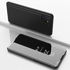 Samsung Galaxy Note 10 Lite用手帳型 レザーケース スタンド 鏡面 カバー ZL1 サムスン ブラック