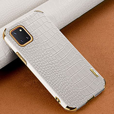 Samsung Galaxy Note 10 Lite用ケース 高級感 手触り良いレザー柄 サムスン ホワイト