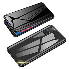Samsung Galaxy Note 10 Lite用ケース 高級感 手触り良い アルミメタル 製の金属製 360度 フルカバーバンパー 鏡面 カバー サムスン ブラック