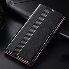 Samsung Galaxy Note 10 Lite用手帳型 レザーケース スタンド カバー L03 サムスン ブラック