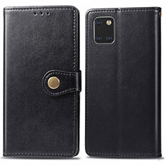 Samsung Galaxy Note 10 Lite用手帳型 レザーケース スタンド カバー L05 サムスン ブラック