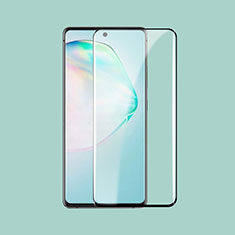 Samsung Galaxy Note 10 Lite用強化ガラス フル液晶保護フィルム F02 サムスン ブラック