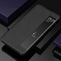 Samsung Galaxy Note 10 Plus 5G用手帳型 レザーケース スタンド カバー T04 サムスン ブラック