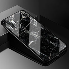 Samsung Galaxy Note 10 Plus 5G用ハイブリットバンパーケース プラスチック パターン 鏡面 カバー K01 サムスン ブラック