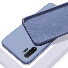Samsung Galaxy Note 10 Plus 5G用360度 フルカバー極薄ソフトケース シリコンケース 耐衝撃 全面保護 バンパー C01 サムスン パープル
