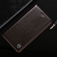 Samsung Galaxy Note 10 Plus 5G用手帳型 レザーケース スタンド カバー H21P サムスン ブラウン