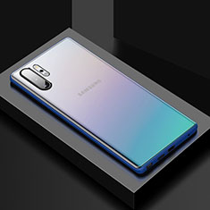 Samsung Galaxy Note 10 Plus 5G用ハイブリットバンパーケース プラスチック 兼シリコーン カバー U02 サムスン ネイビー