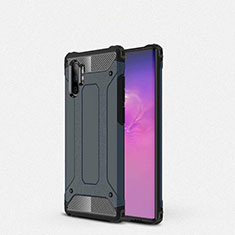 Samsung Galaxy Note 10 Plus 5G用360度 フルカバー極薄ソフトケース シリコンケース 耐衝撃 全面保護 バンパー G01 サムスン ネイビー