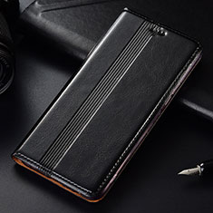 Samsung Galaxy Note 10 Plus用手帳型 レザーケース スタンド カバー T03 サムスン ブラック