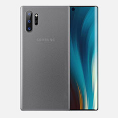 Samsung Galaxy Note 10 Plus用極薄ケース クリア透明 プラスチック 質感もマットU01 サムスン ホワイト