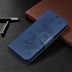 Samsung Galaxy Note 20 5G用手帳型 レザーケース スタンド カバー T07 サムスン ネイビー