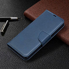 Samsung Galaxy Note 20 5G用手帳型 レザーケース スタンド カバー T08 サムスン ネイビー